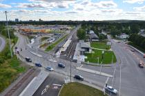 Le Rapibus longe l'emprise ferroviaire existante du chemin de fer Québec-Gatineau sur 12 kilomètres. Les voies bidirectionnelles traversent 23 intersections en milieu urbain.