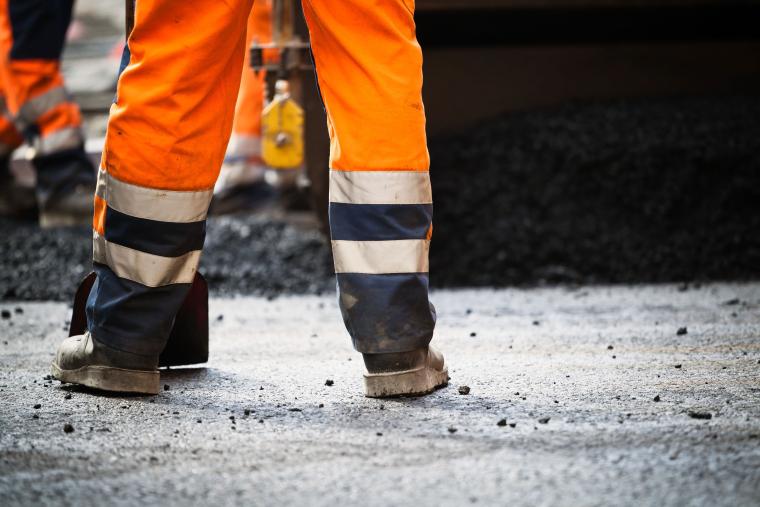 Travailleur de chantier routier