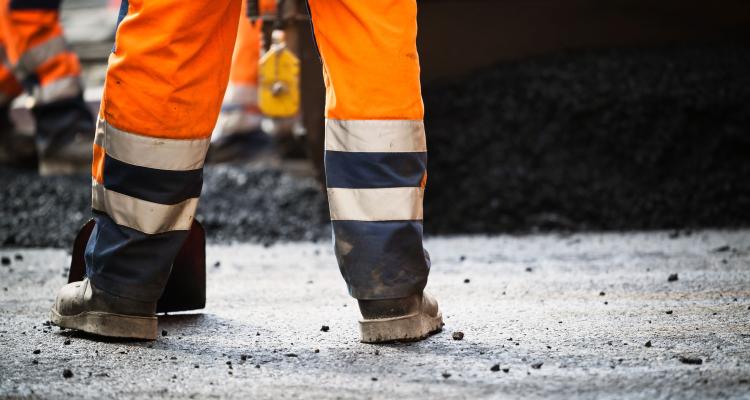 Travailleur de chantier routier